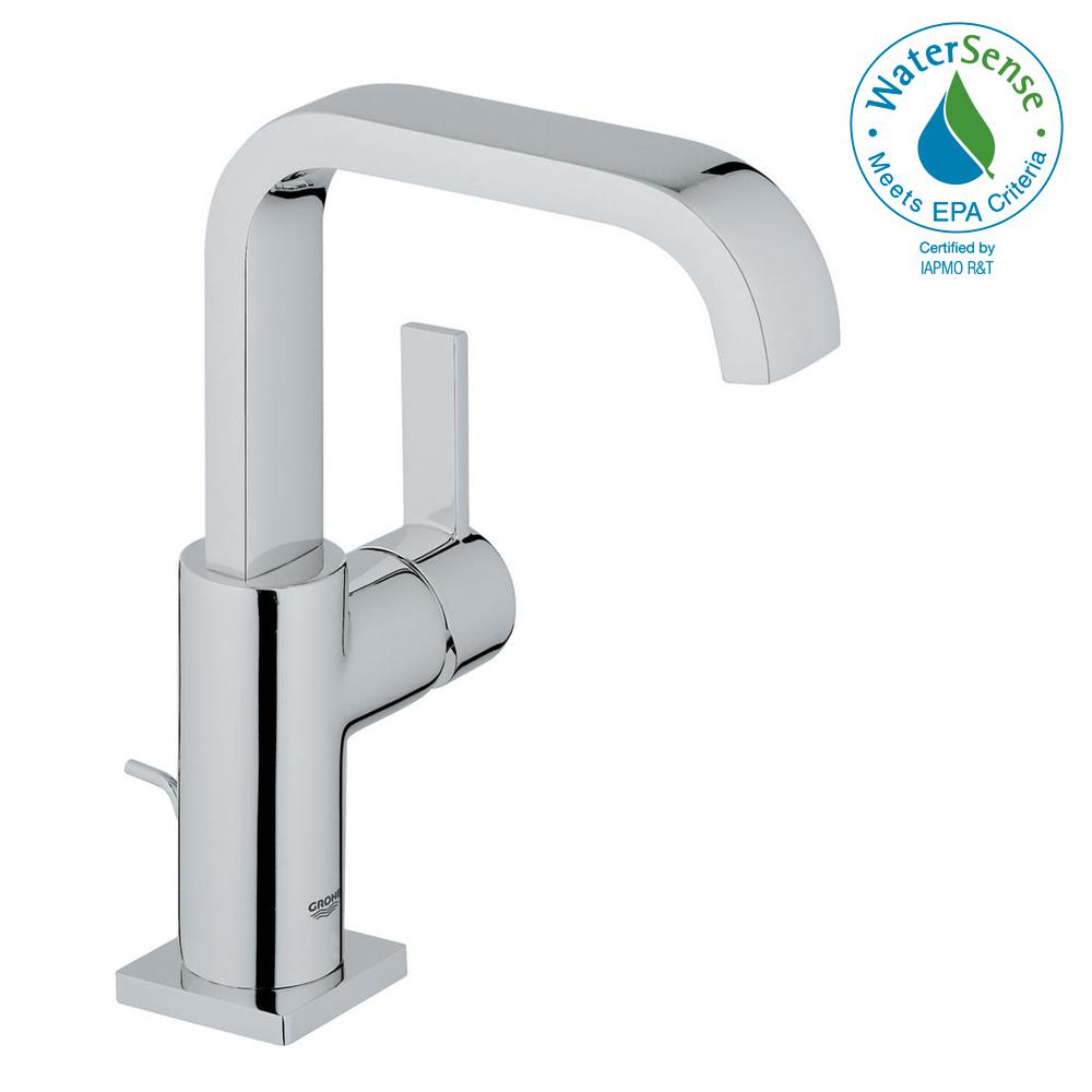 Grohe Allure Single Hole Handle 1 2 Gpm Bathroom Faucet In Grohe Allure Single Hole Handle 1 2 Gpm Bathroom Faucet In Starlight Chrome
