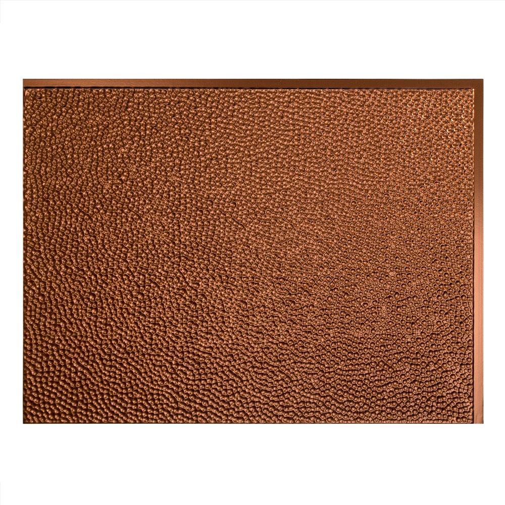 Fasade Hammered 18 In X 24 In Oil Rubbed Bronze Vinyl Decorative Wall Tile Backsplash 15 Sq Ft Kit N55 26 The Home Depot