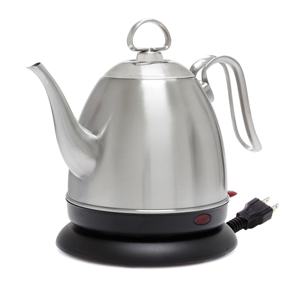 brushed stainless steel kettles