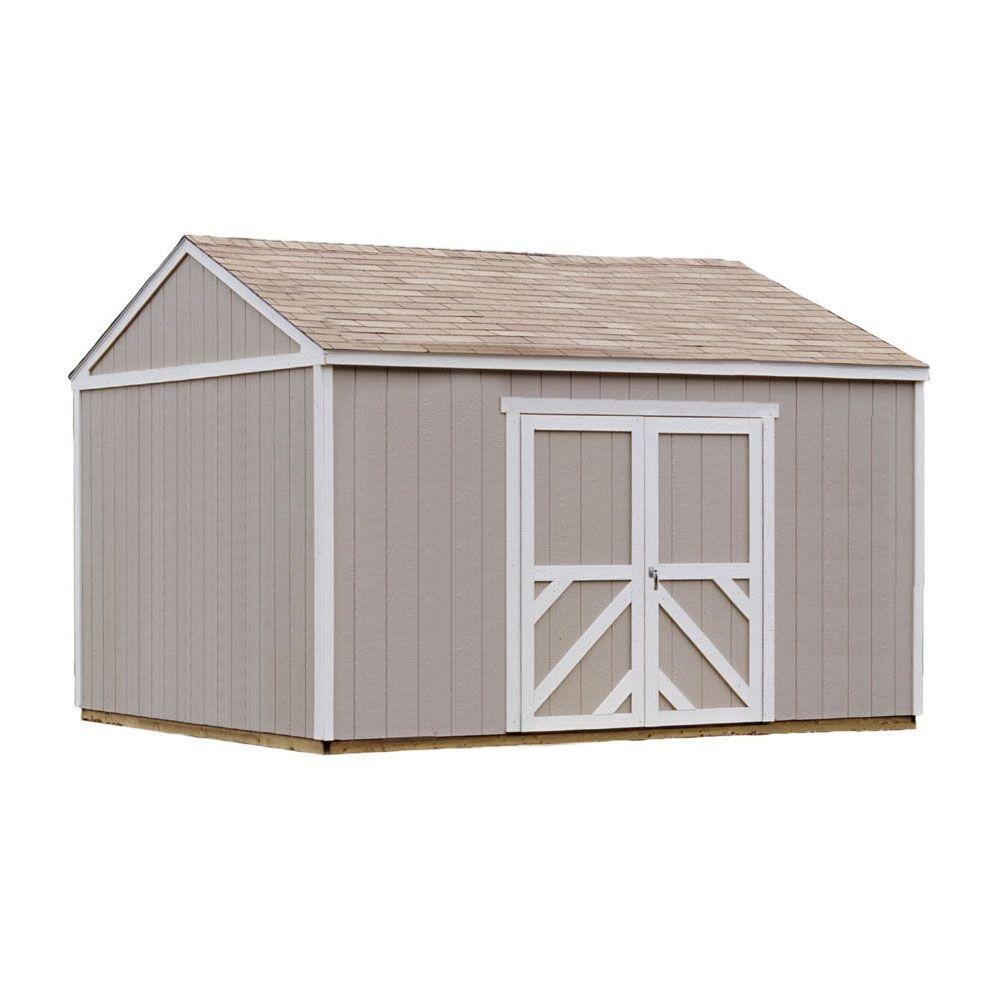 Handy Home Products Columbia 12 ft. x 16 ft. Wood Storage ...