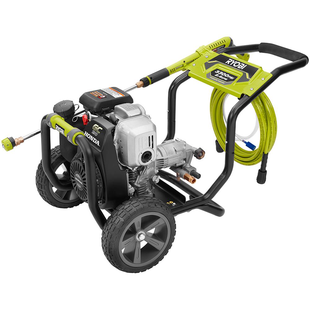 RYOBI 3,300 PSI 2.4 GPM Honda Gas Pressure Washer-RY803300H - The Home Depot