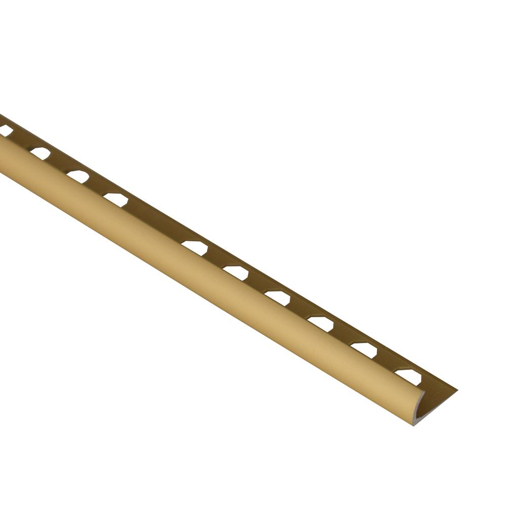 Emac Novocanto Matt Gold 3/8 in. x 981/2 in. Aluminum Tile Edging Trim