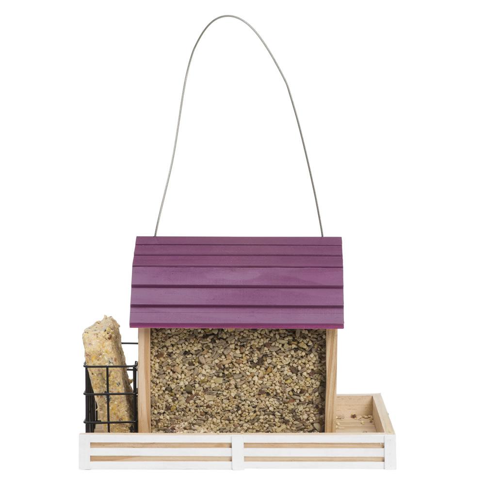 Perky Pet Star Barn Chalet Hanging Wood Bird Feeder 2 Lb