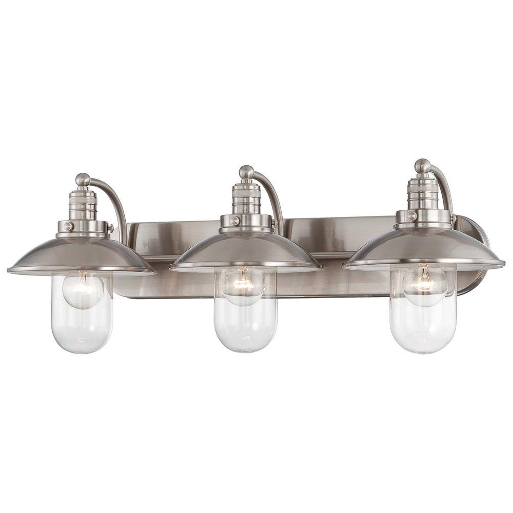 Bathroom Light Fixtures Brushed Nickel Ceiling Mount home decorators collection 3-light brushed nickel retro vanity Bathroom Light Fixtures Brushed Nickel Ceiling Mount home decorators collection 3-light brushed nickel retro vanity