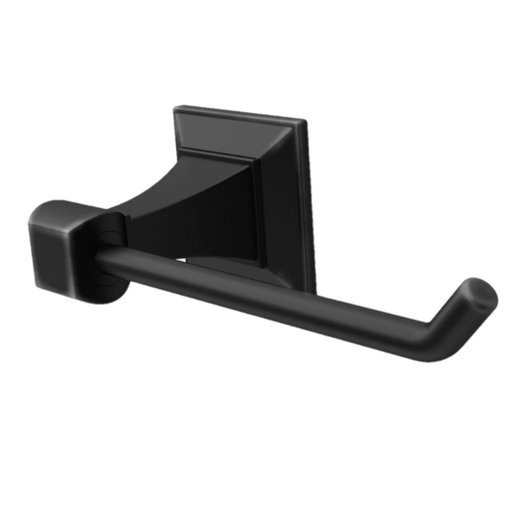 Glacier Bay Lorent Matte Black Toilet Paper HolderBTH008111 The