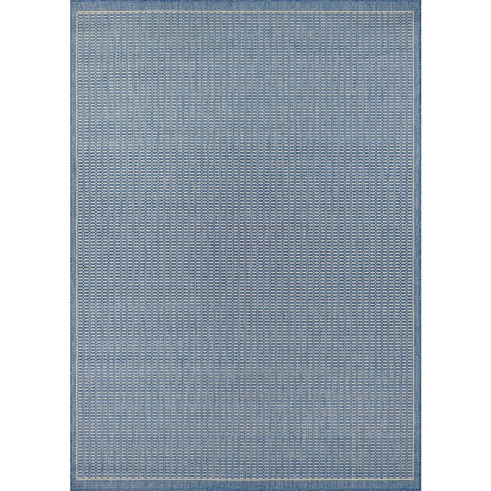 Couristan Recife Saddle Stitch Champagne Blue 8 Ft X 11 Indoor Outdoor Area Rug