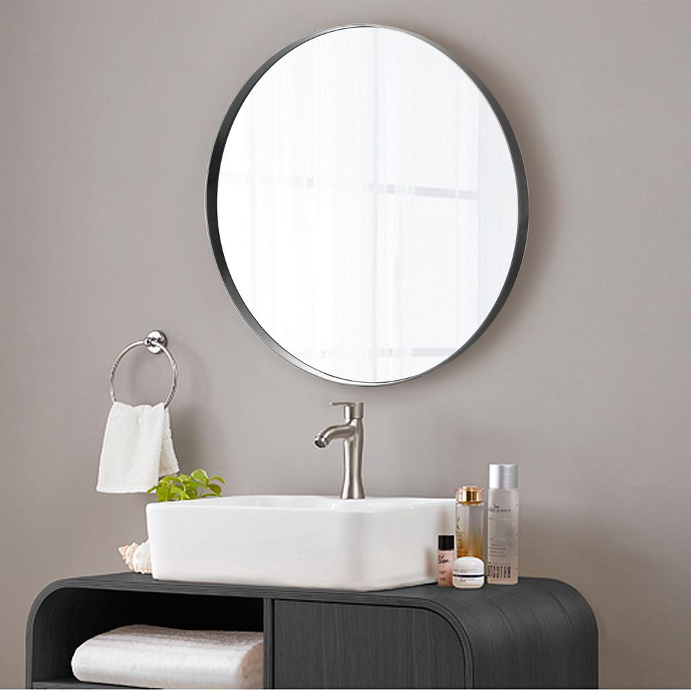 Neu Type Retro Metal Large Round Wall Vanity Mirror In Bathroom Neu Type Retro Metal Large Round Wall