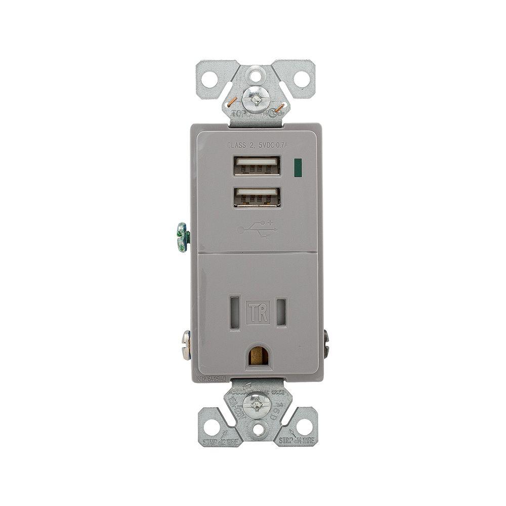 USB Port Electrical Outlets & Receptacles Wiring Devices & Light Controls The Home Depot