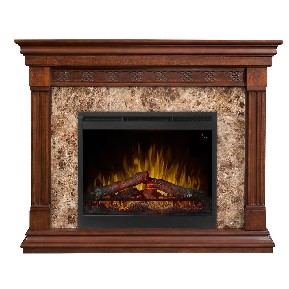 Dimplex Alcott 51quot; Freestanding Electric Fireplace in MochaDFP26L51877MA  The Home Depot