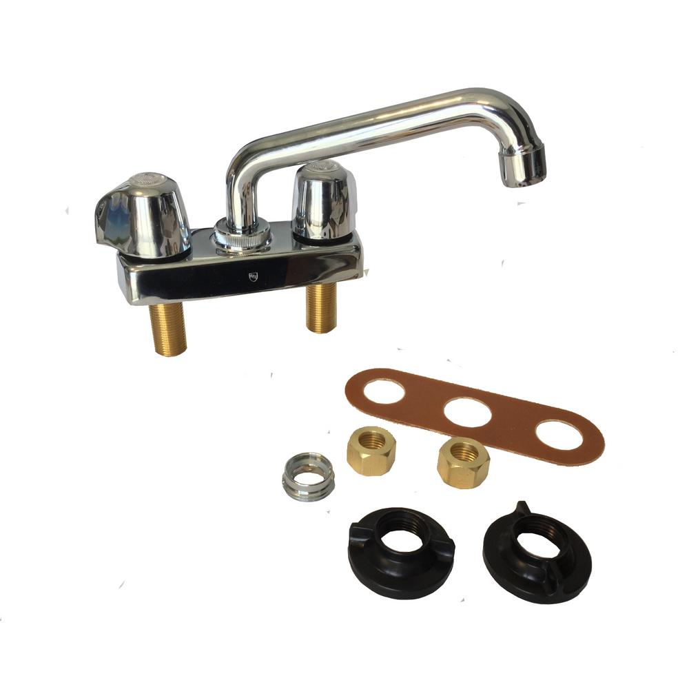 Gerber 2 Handle Laundry Faucet With 6 In Swing Spout In Chrome 49