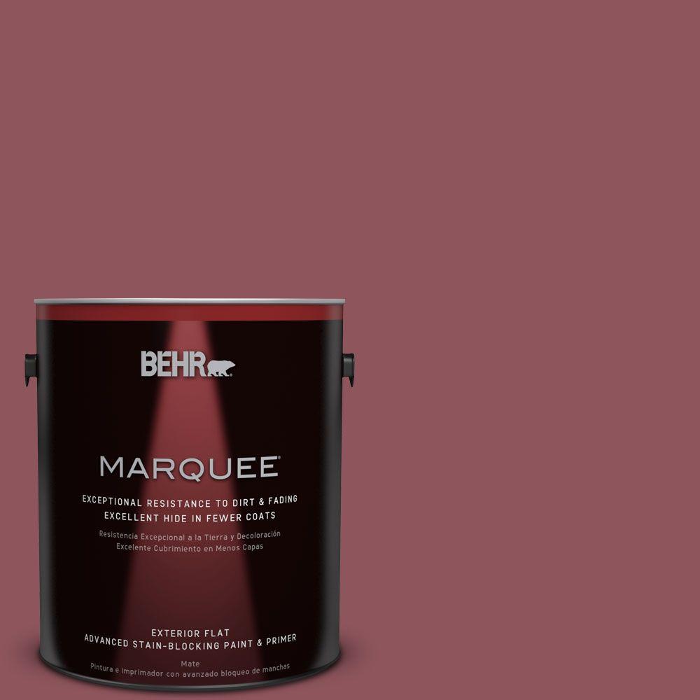 BEHR Premium Plus 1gal. S1307 Cherry Cola Flat Exterior Paint430001 The Home Depot