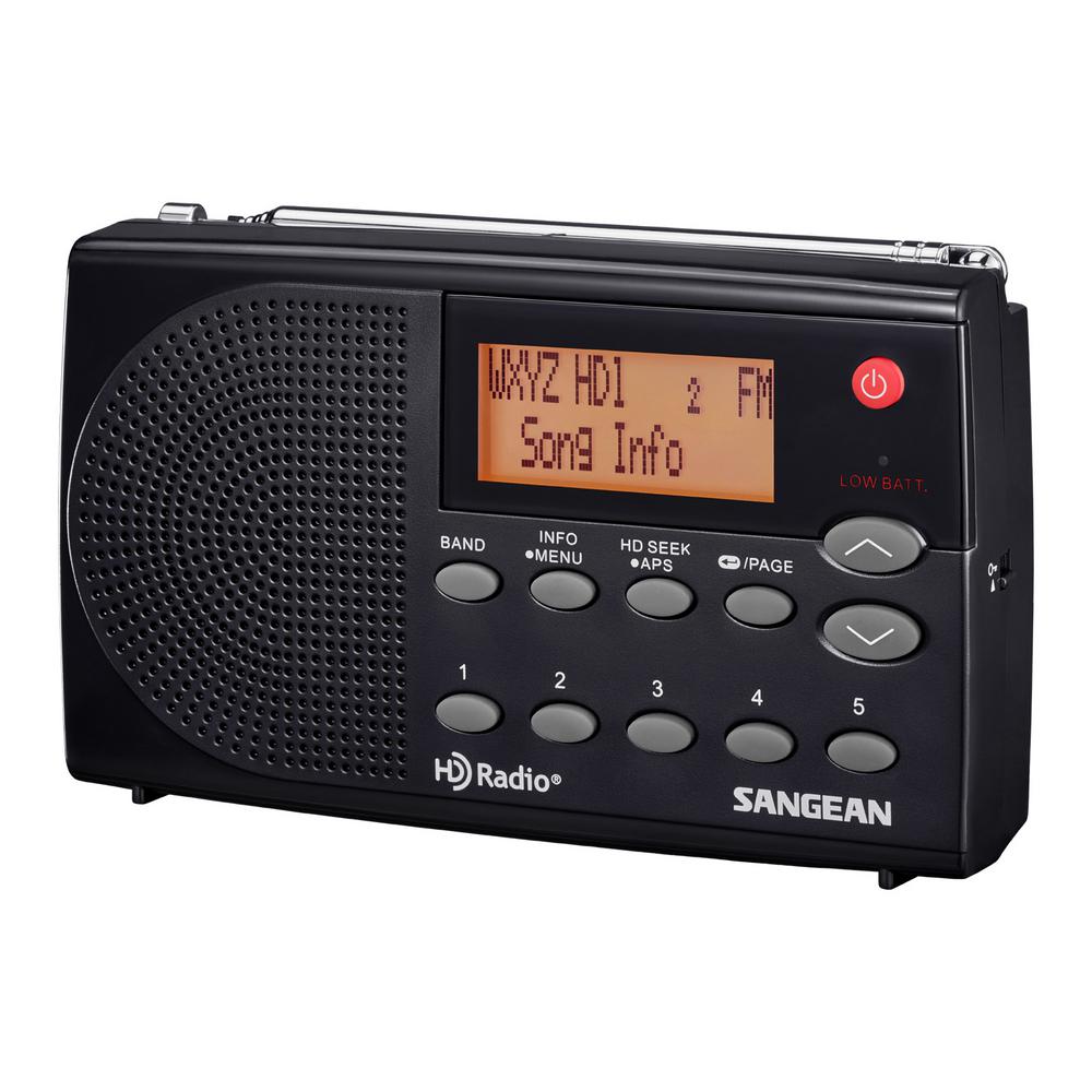 Sangean AM/FM HD Stereo Portable Pocket RadioHDR14 The Home Depot