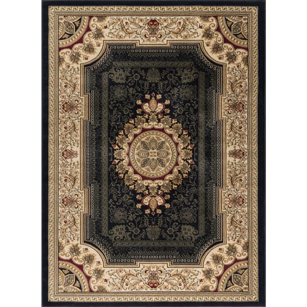 Tayse Rugs Sensation Black 9 Ft X 12 Traditional Area Rug - 9 X 12 Foot Area Rugs Tayse Rugs Sensation Black 9 Ft X 12 Traditional Area Rug - 9 X 12 Foot Area Rugs