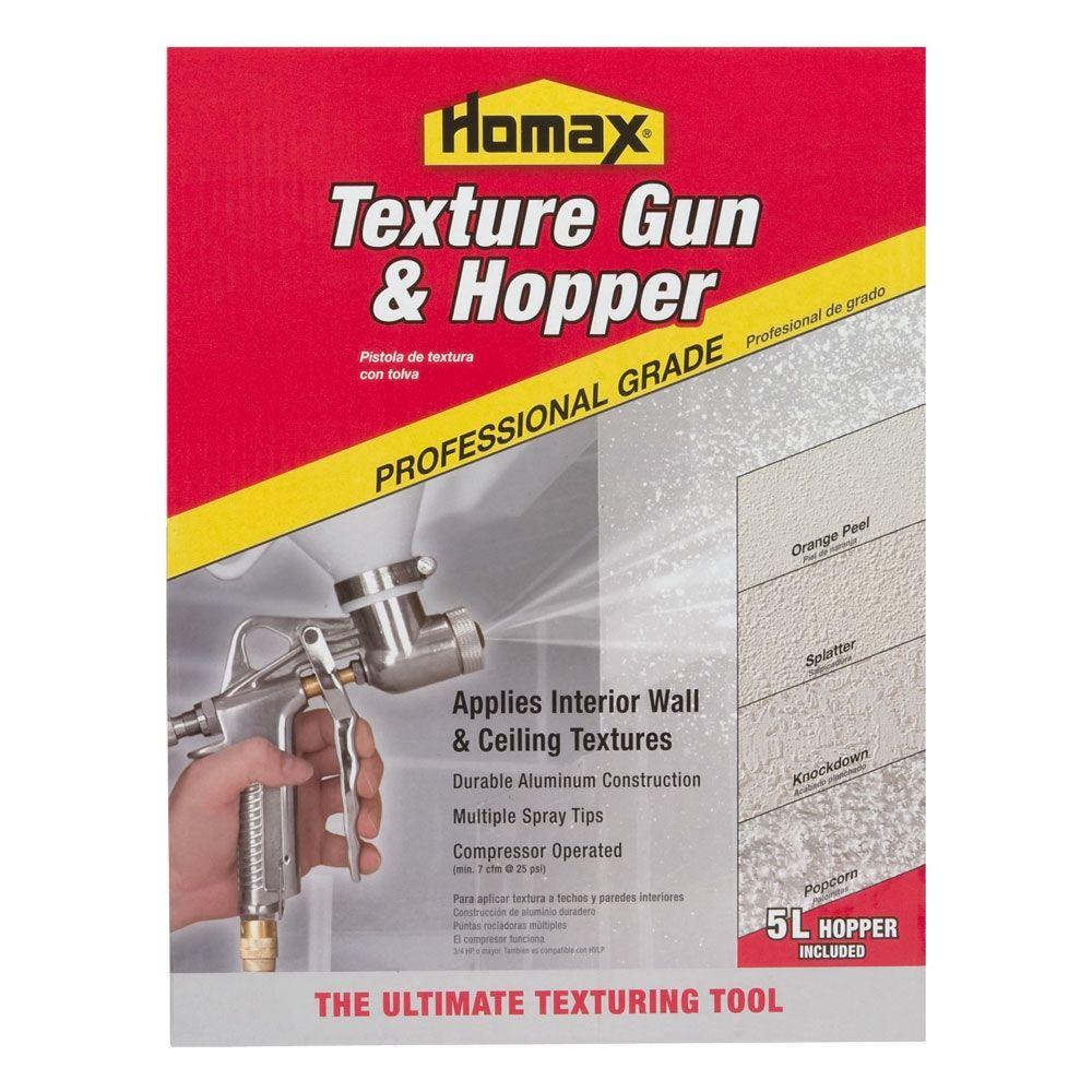 Homax Pro Gun And Hopper For Spray Texture Repair