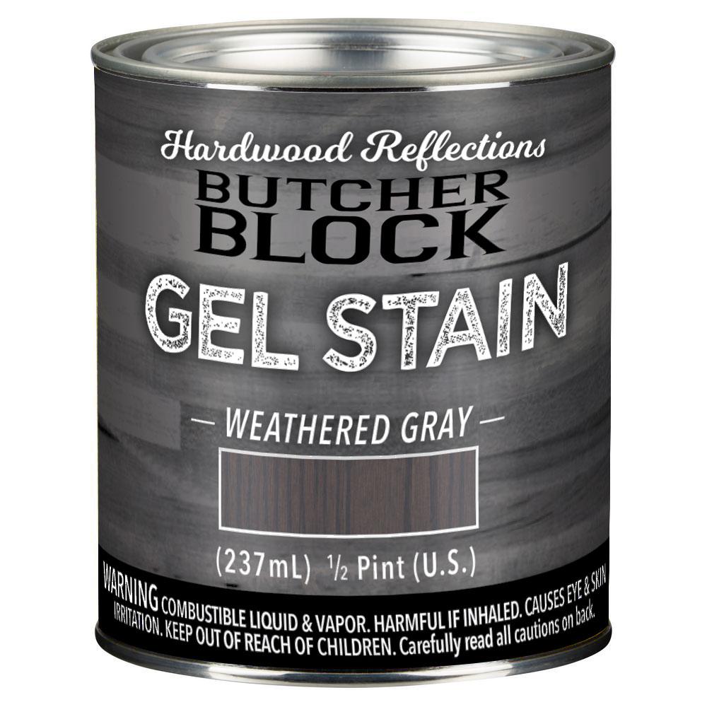 Grays Interior Stain Waterproofing The Home Depot 1 2 Pint Weathered Gray