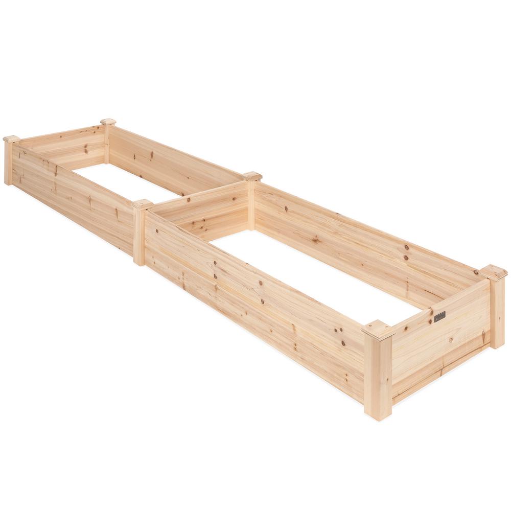 8 Ft X 2 Wood Raised Garden Bed, Wood For Raised Garden Bed Home Depot