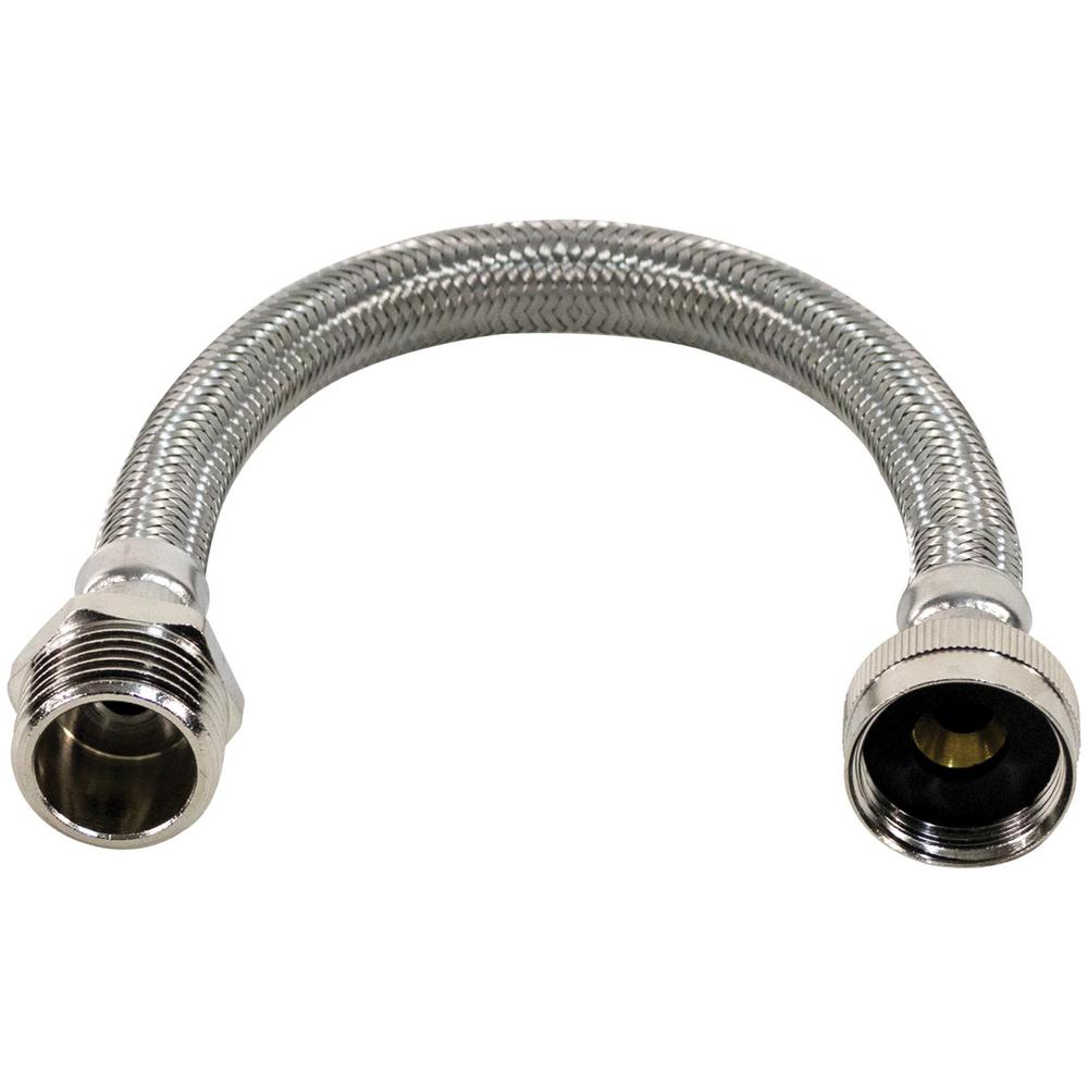 Fdit Household Water Inlet Hose Pipe Tube 9//16 ABS Toilet Braided Stainless Steel Braided Washer Hoses Bathroom Accessories