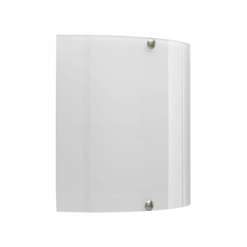 Progress Lighting 1 Light White Integrated Led Wall Sconce With Glass
