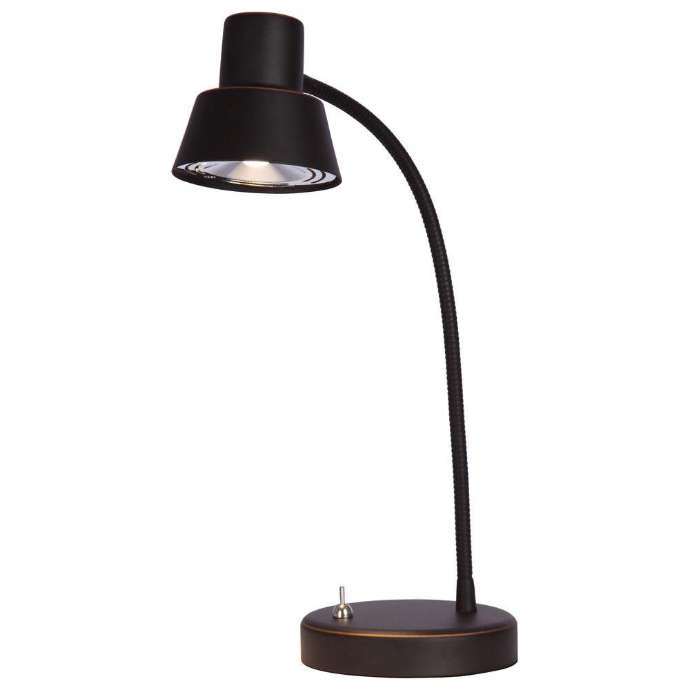 Hampton Bay 14 In Oil Rubbed Bronze Integrated Led Desk Lamp