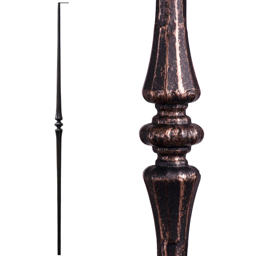 House Of Forgings Tuscan Round Hammered 44 In X 0 5625 In Oil