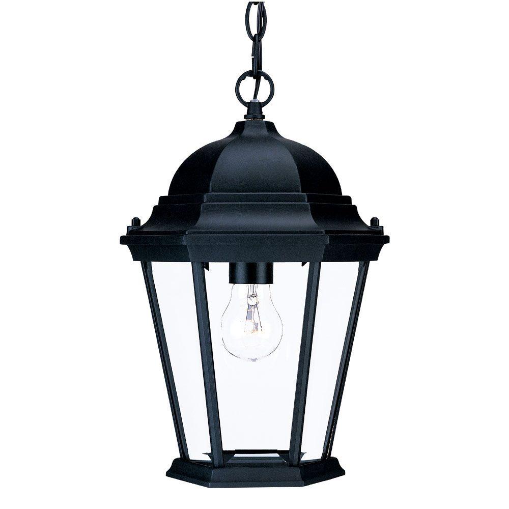 Acclaim Lighting Richmond Collection 1 Light Matte Black Outdoor Hanging Lantern Acclaim Lighting Richmond Collection 1 Light Matte Black Outdoor Hanging Lantern