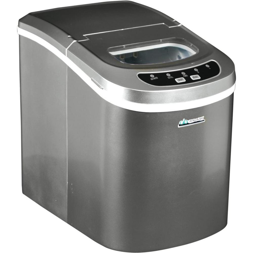 UPC 863724000028 product image for Avalon Bay 26 lb. Freestanding Ice Maker in Silver | upcitemdb.com