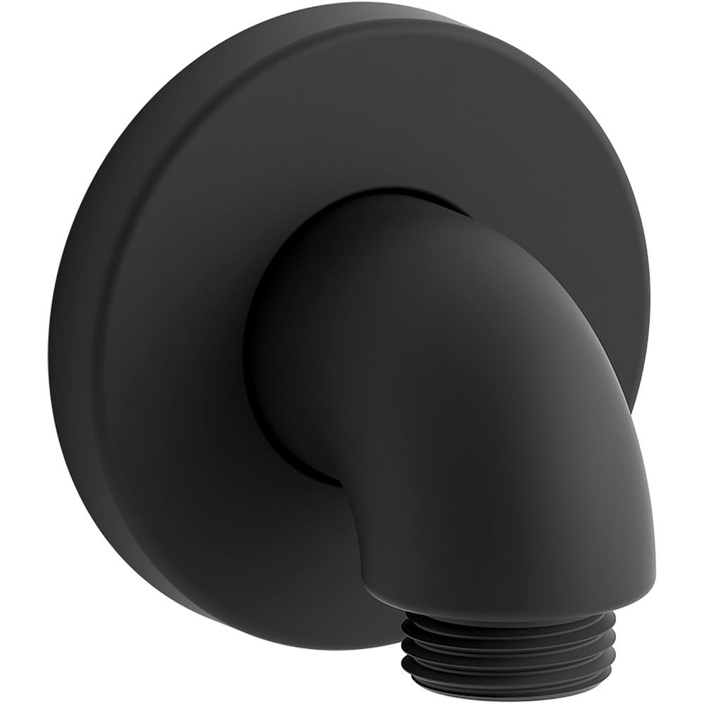 KOHLER Purist WallMount Supply Elbow with Check Valve in Matte BlackK