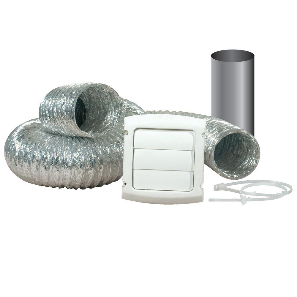 Everbilt 4 In X 8 Ft Flexible Louvered Dryer Vent Kit