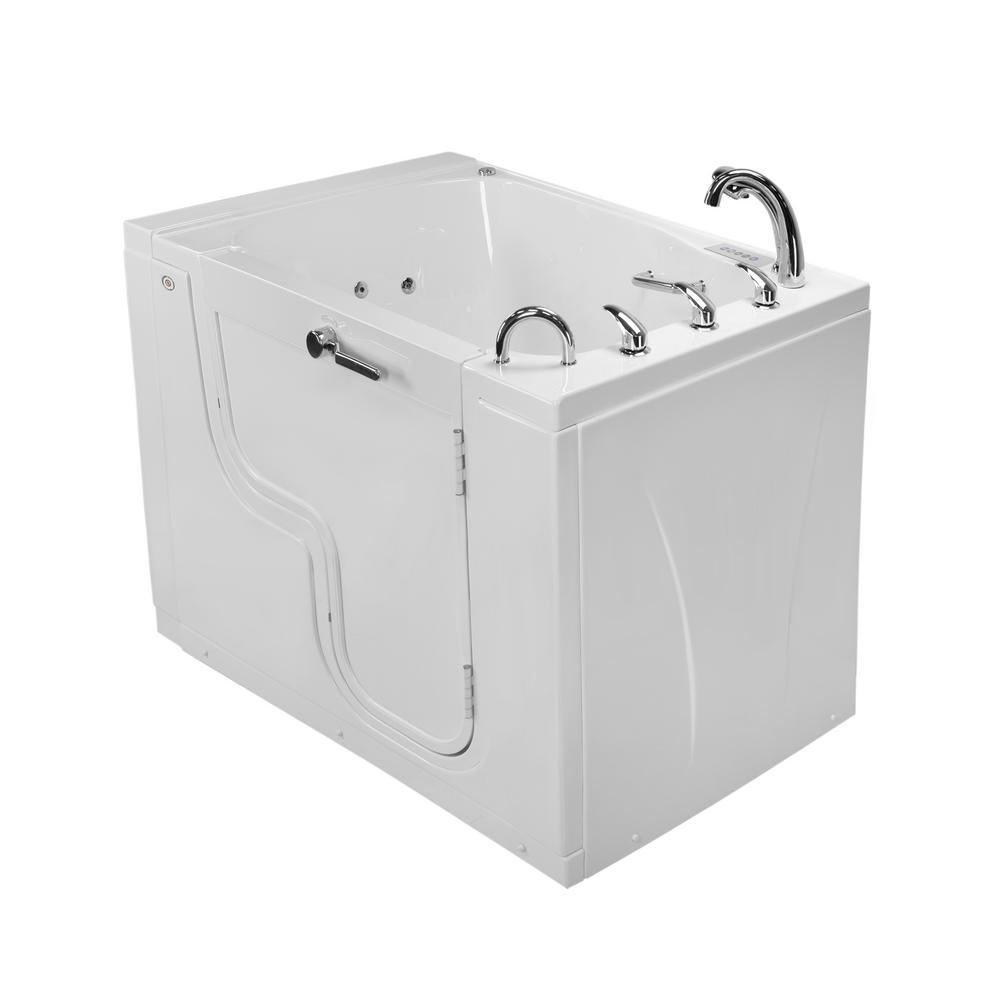 Ella Wheelchair Transfer 60 in. WalkIn Whirlpool and Air Bath Bathtub