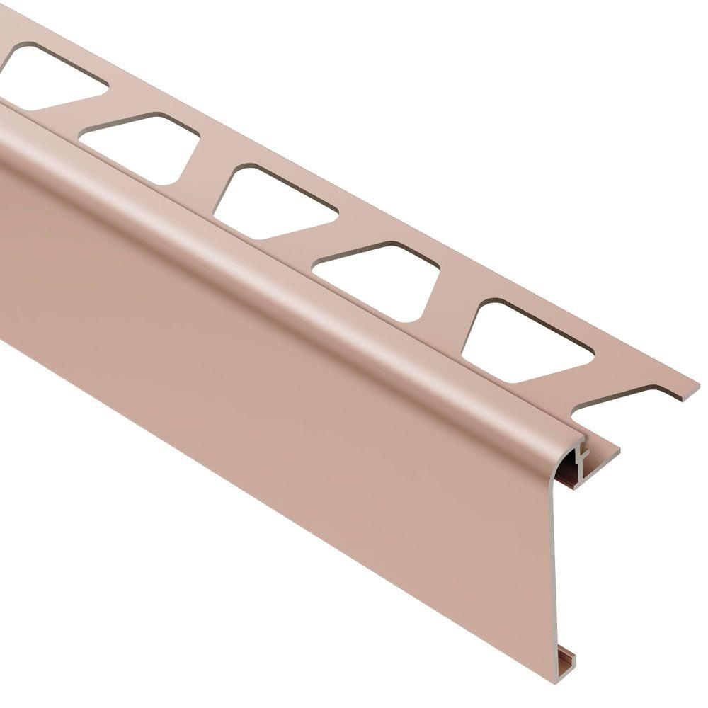 Schluter Rondec Step Satin Copper Anodized Aluminum 5 16 In X 8