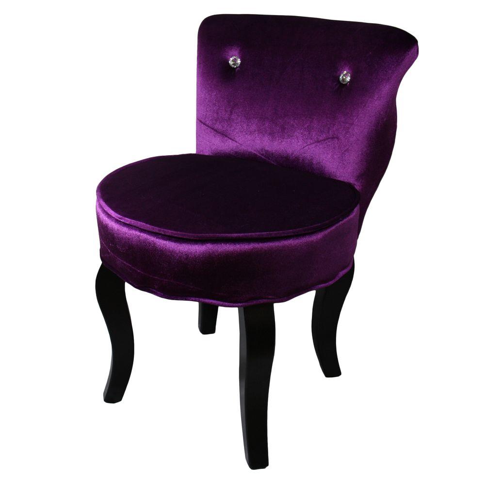 Ore International Purple Polyurethane Accent Chair Hb4285 The Home Depot