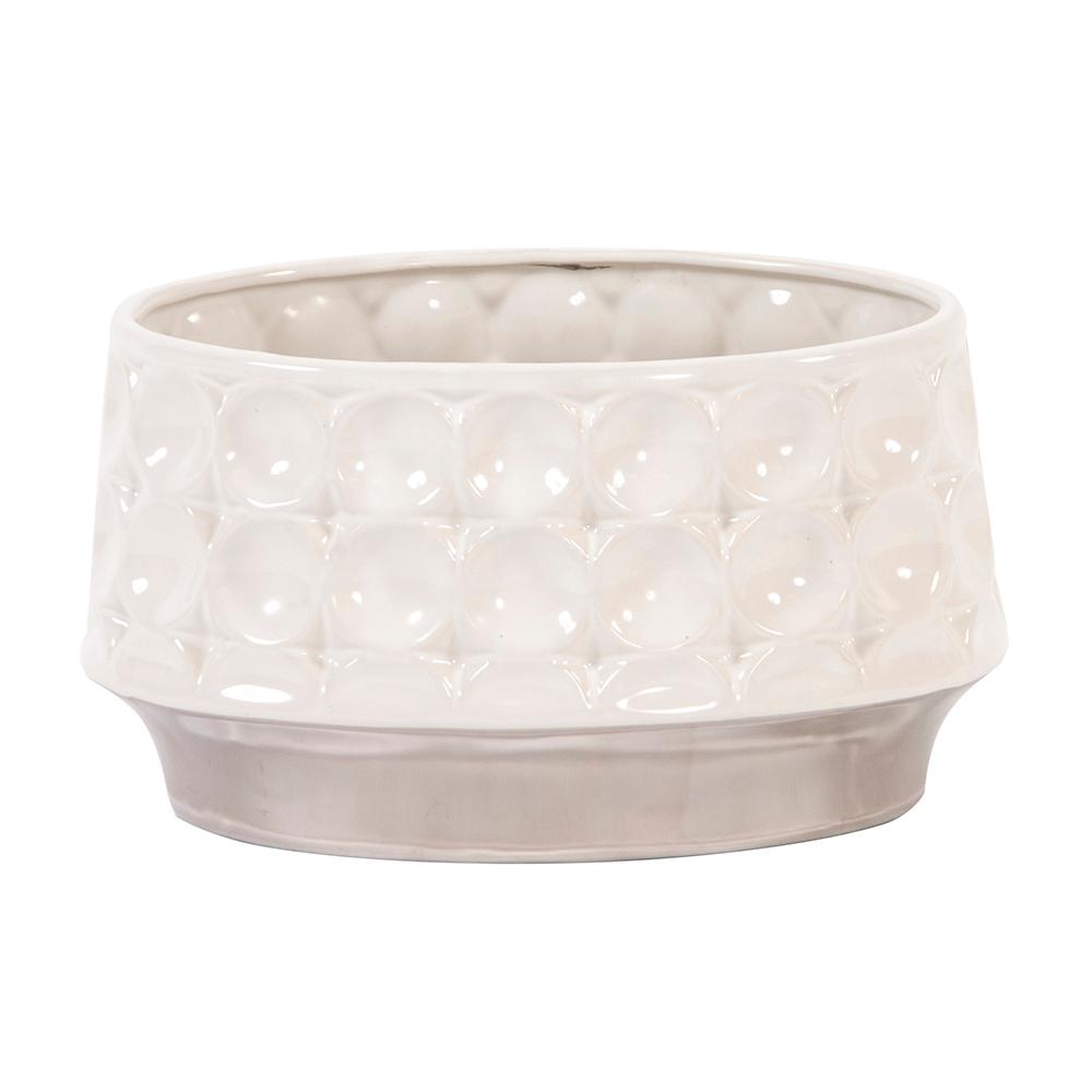 Off White Decorative Bowls Home Accents The Home Depot