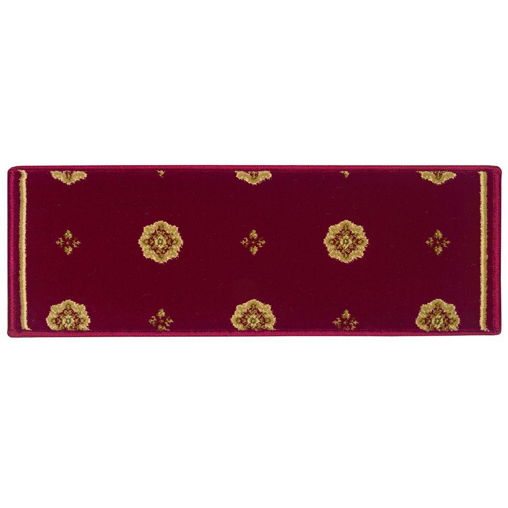 Natco Kurdamir Starlight Crimson 9 in. x 33 in. Stair Tread2071CNST33H