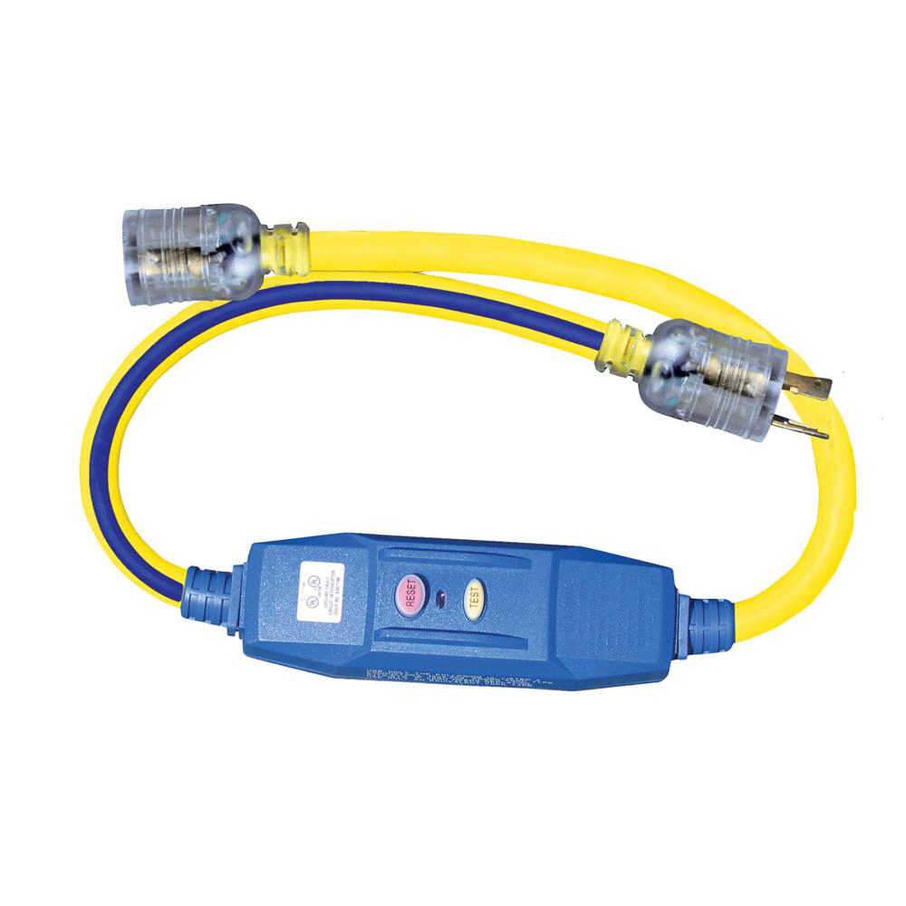 voltec 3 ft 12 3 stw 20 amp locking in line gfci blue with yellow stripe 04 00104 the home depot 3 ft 12 3 stw 20 amp locking in line gfci blue with yellow stripe