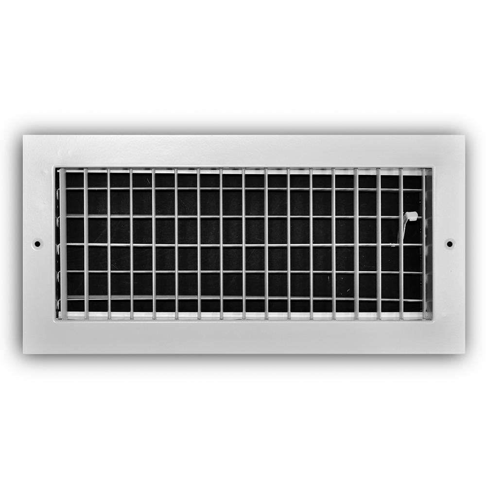 Everbilt 14 In X 6 In Adjustable 1 Way Aluminum Wall Ceiling Register