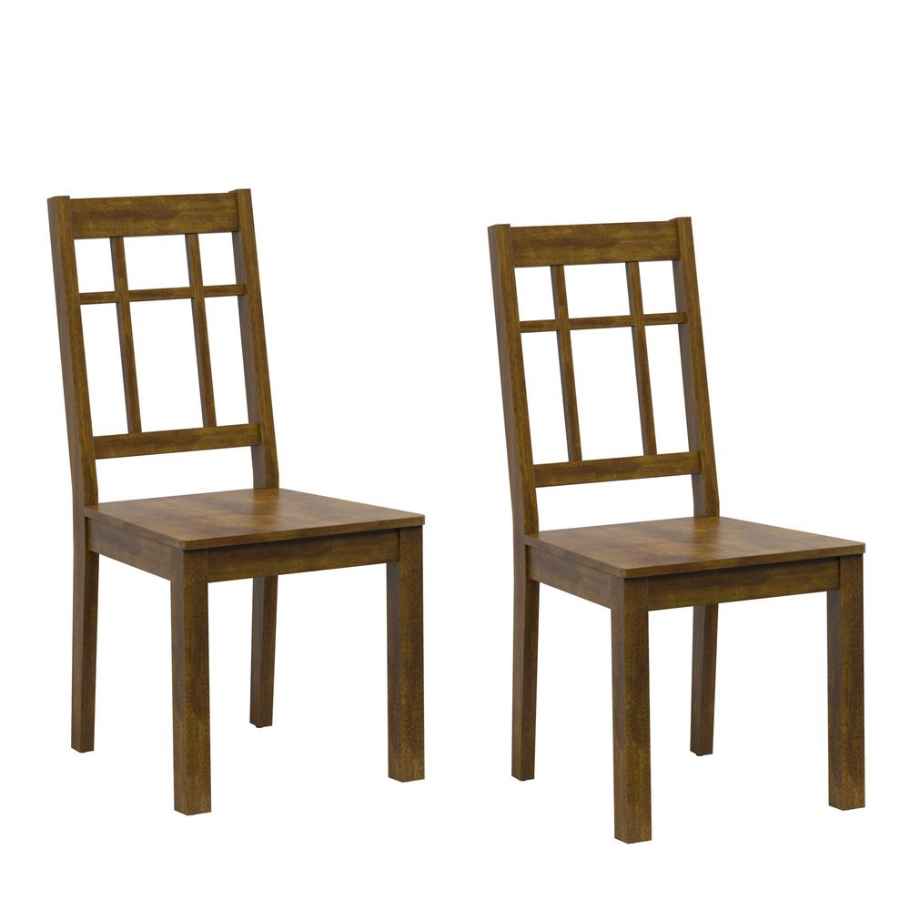 Twin Star Home Caramel Birch Side Chairs (Set of 2)