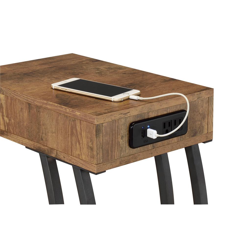 Coaster Storage Drawer Table Antique Nutmeg 900577 The Home Depot Coaster Storage Drawer Table Antique