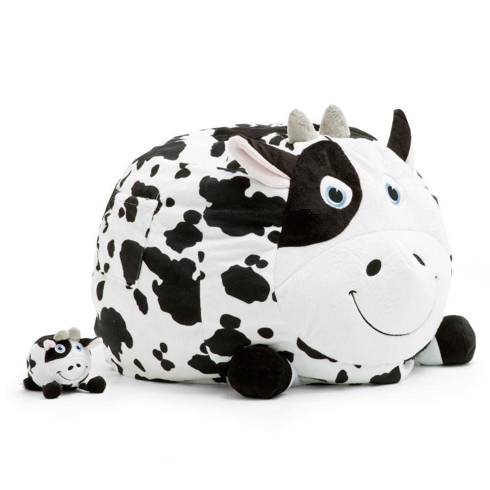 Joe Chloe The Cow Cozy Black And White Plush Bean Bag Joe Chloe The Cow Cozy Black And White Plush Bean Bag