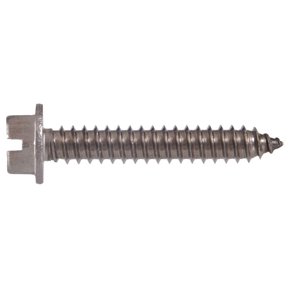 The Hillman Group 14 3/4 in. Slotted HexHead Sheet Metal Screws (10Pack)3171 The Home Depot