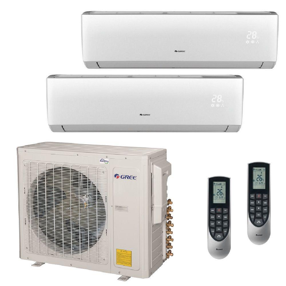 Gree Multi 21 Zone 29000 Btu Ductless Mini Split Air Conditioner With Heat Inverter Remote 4966