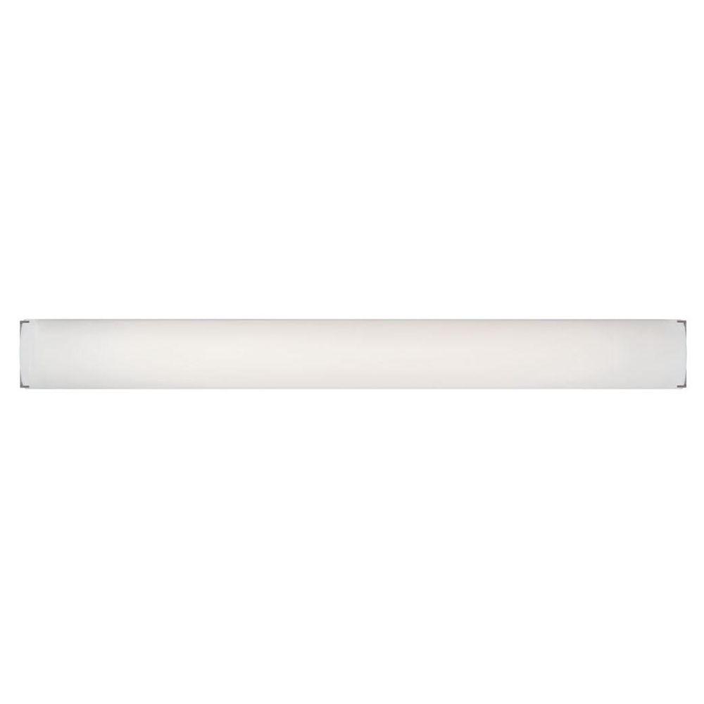 Philips Edge 2Light Satin Nickel Bath Wall Fixture with Etched White