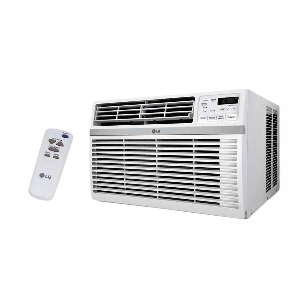 Lg Electronics 10 000 Btu Window Smart Wi Fi Air Conditioner With Remote Energy Star In White