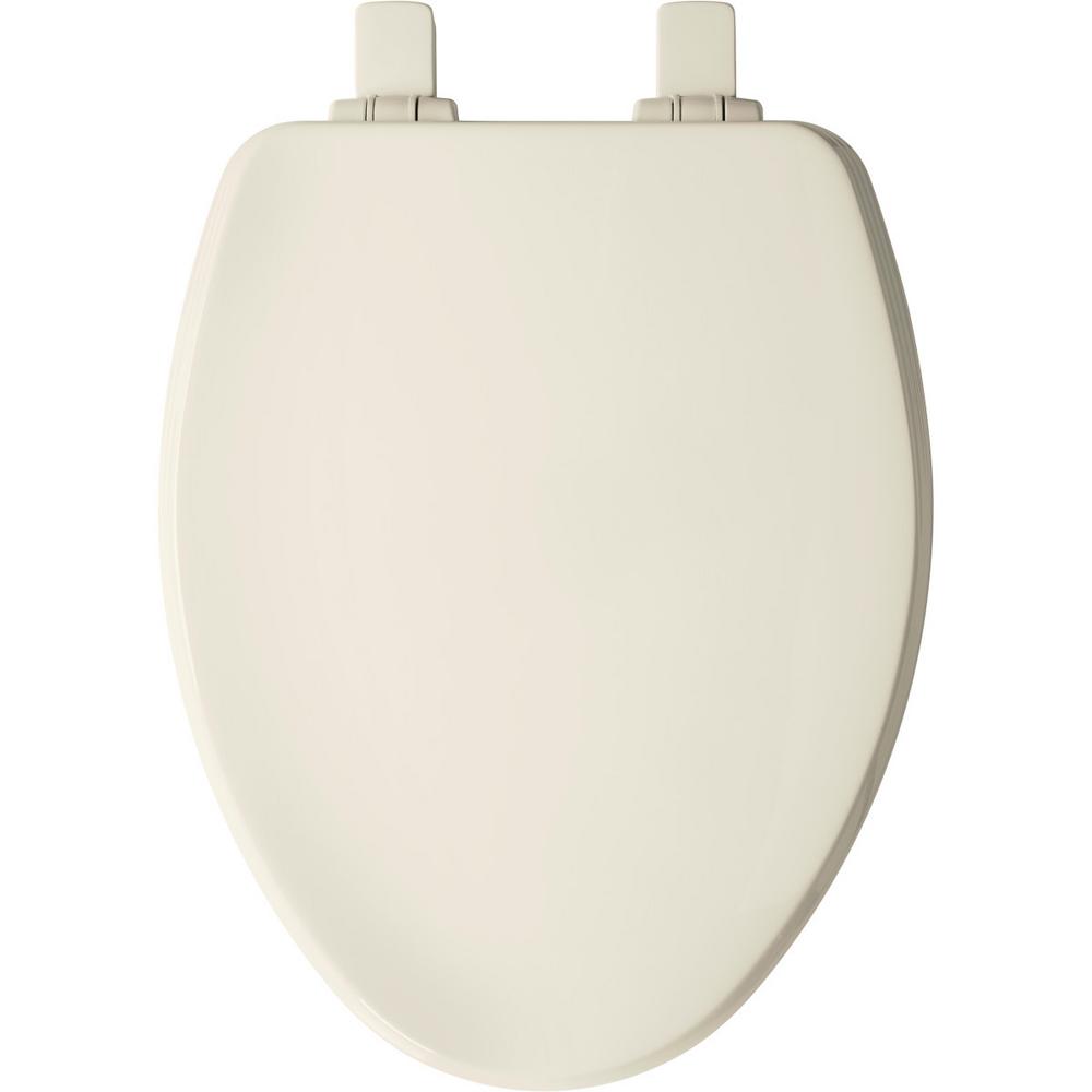 Linen Toilet Seat Bathroom Accessories Enameled Wood Durable Elongated Biscuit