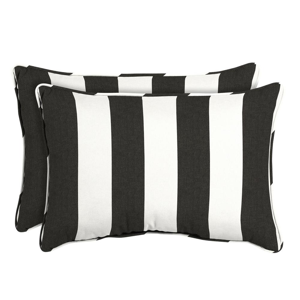 oversized black throw pillows