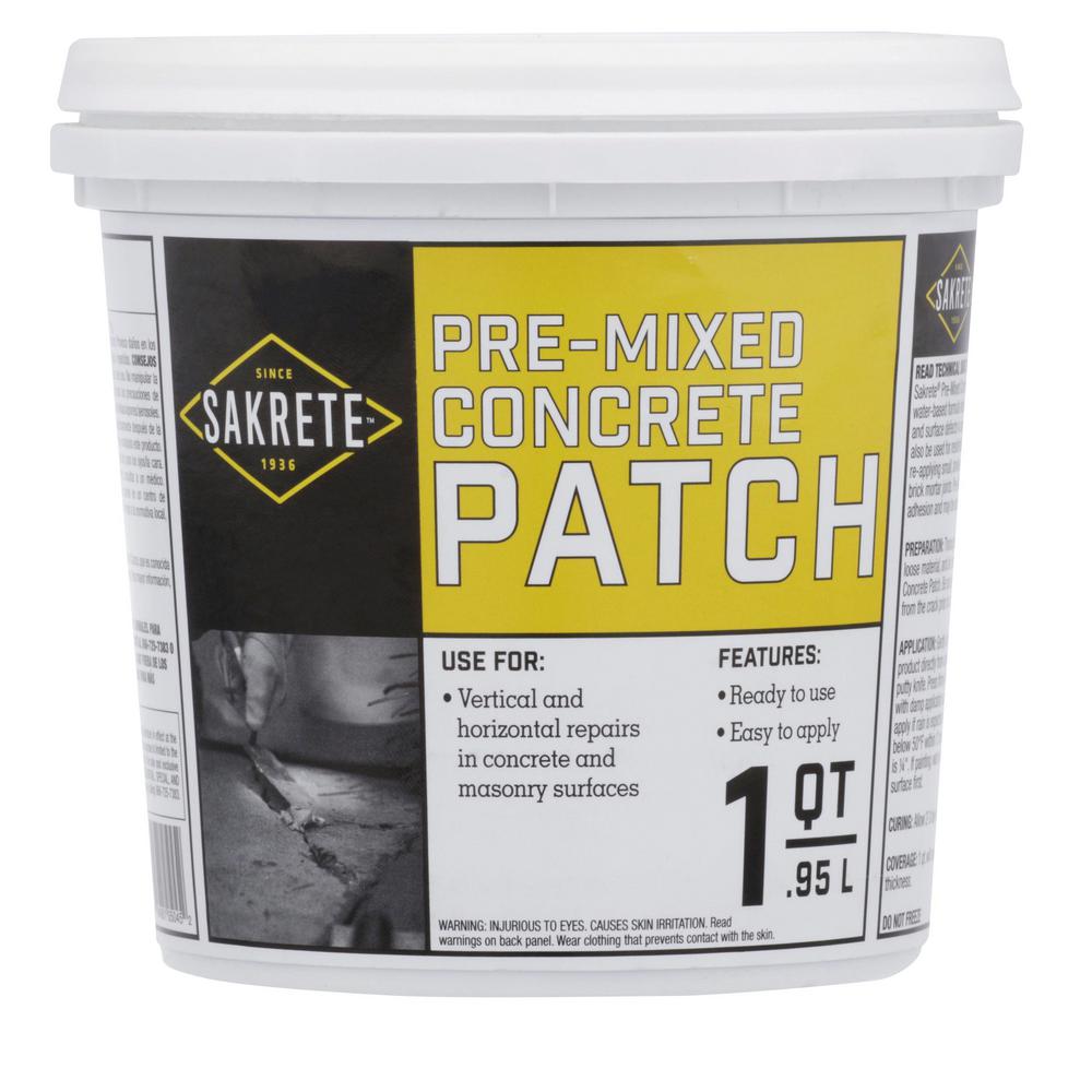 Sakrete 1 Qt Pre Mixed Concrete Repair Patch 60205045 The Home Qt Pre Mixed Concrete Repair Patch