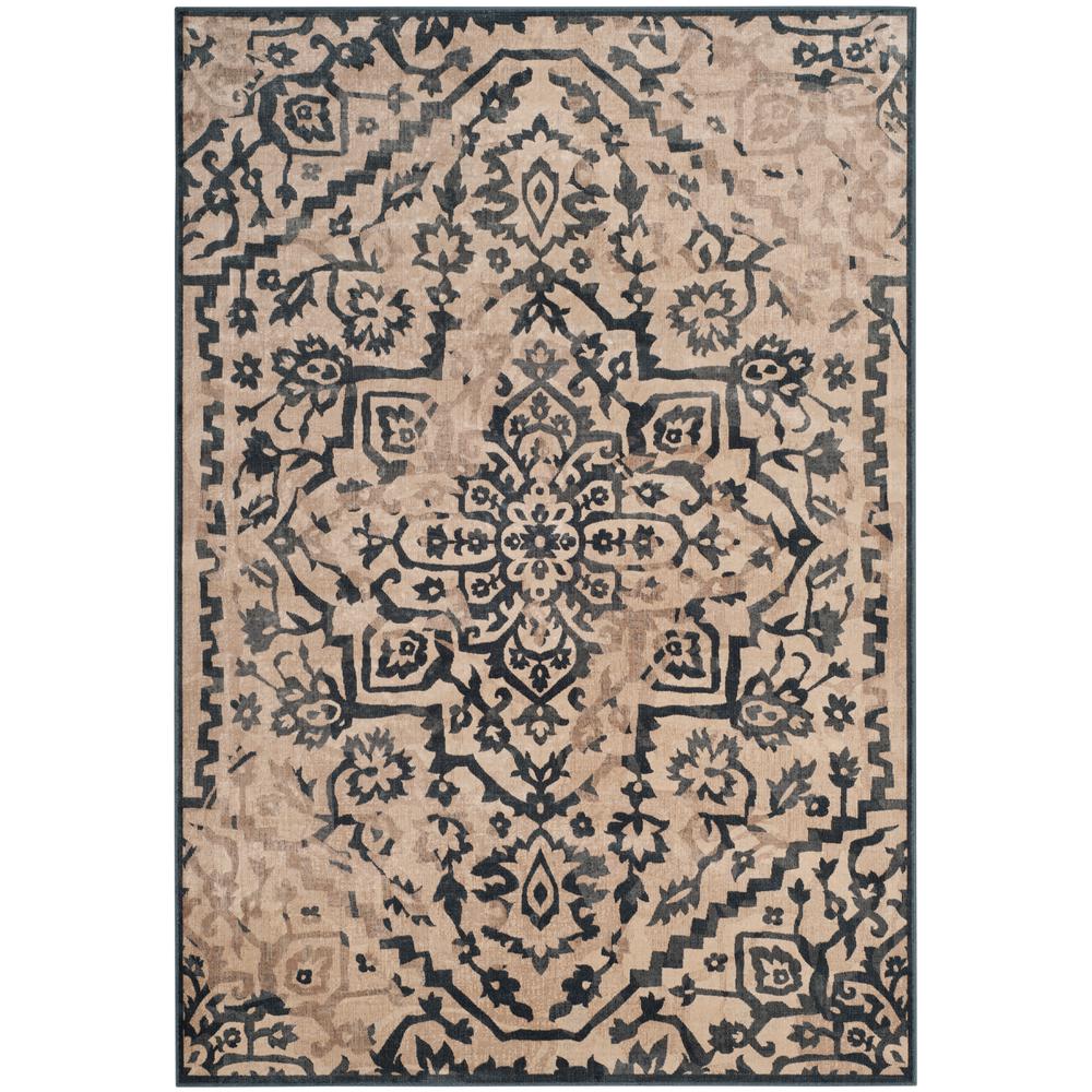 Safavieh Vintage Cream Blue 7 Ft X 9 Area Rug Vtg135 7340 6 Safavieh Vintage Cream Blue 7 Ft X 9 Area Rug