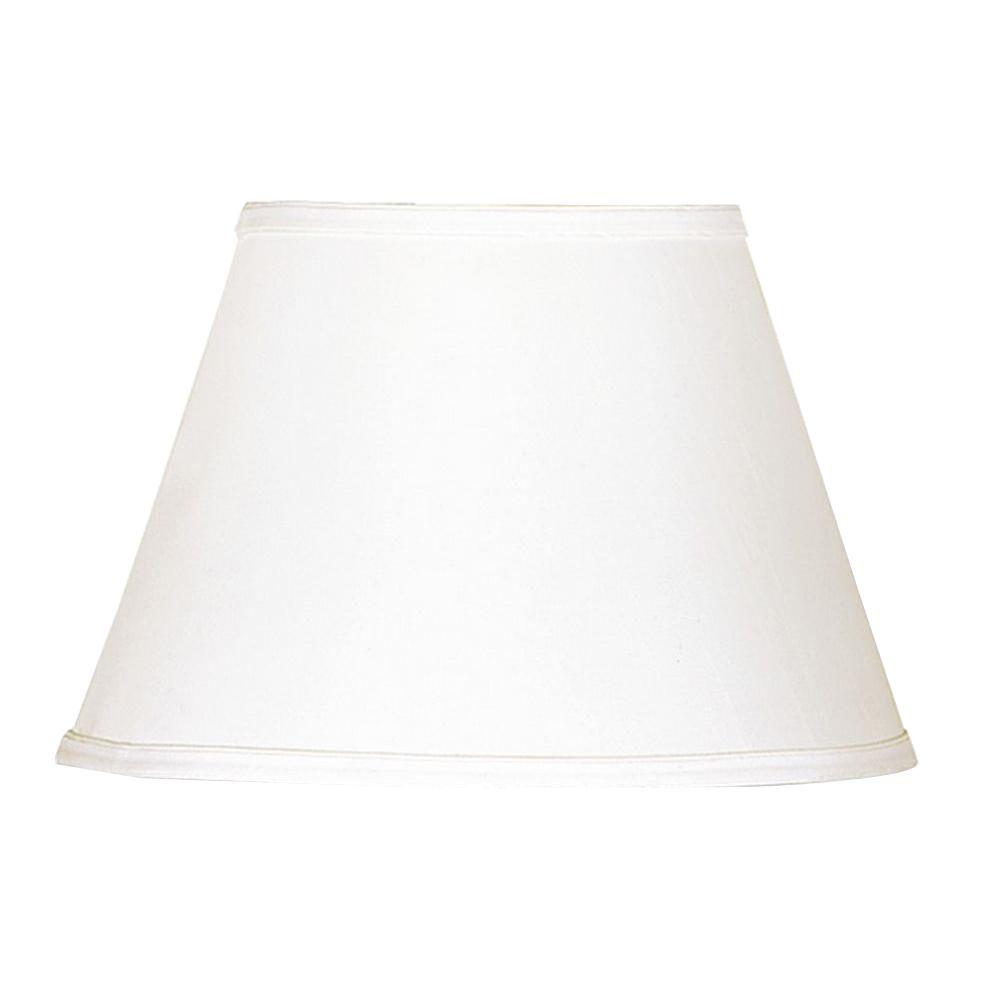 White Round Lamp Shades Lamps The Home Depot White Round Hardback Fabric Shade