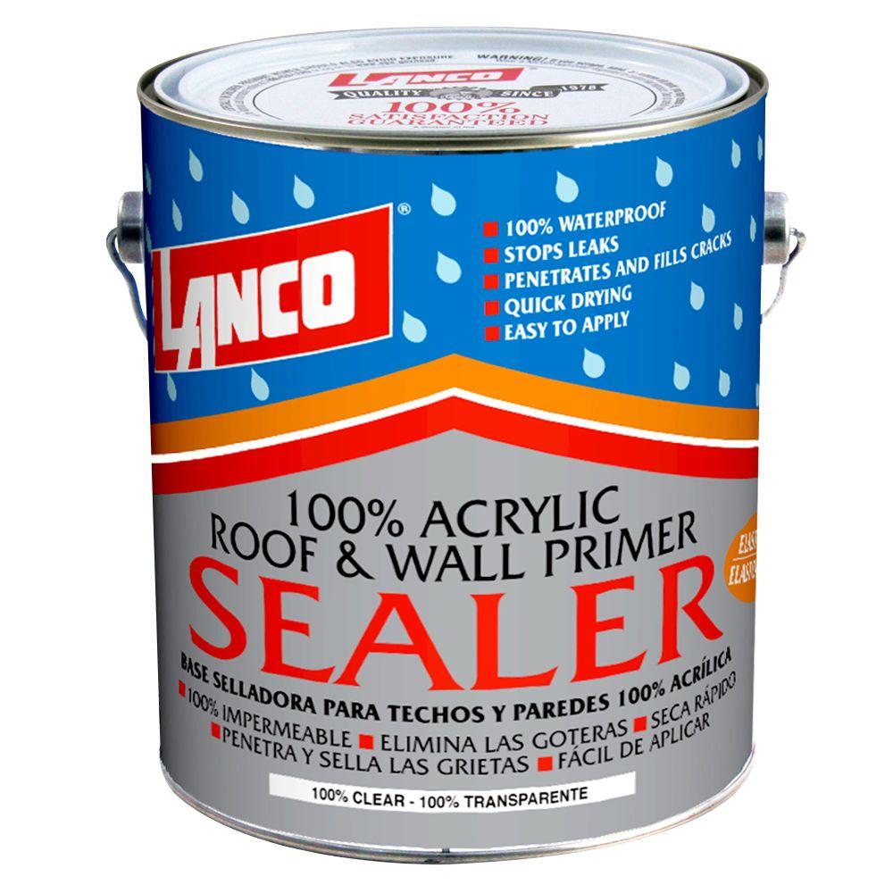 Lanco 1 Gal. 100 Acrylic Roof and Wall Primer SealerAS2104 The