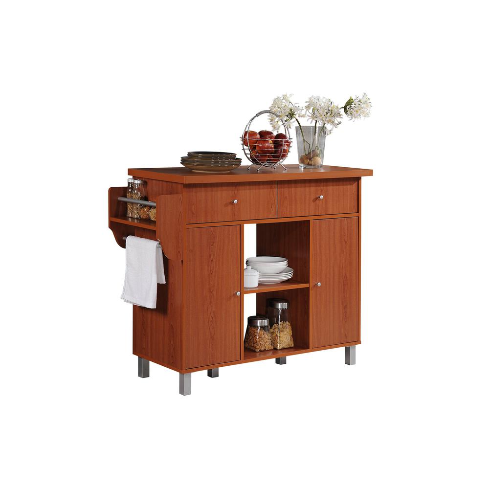 Cherry Wood Kitchen Island