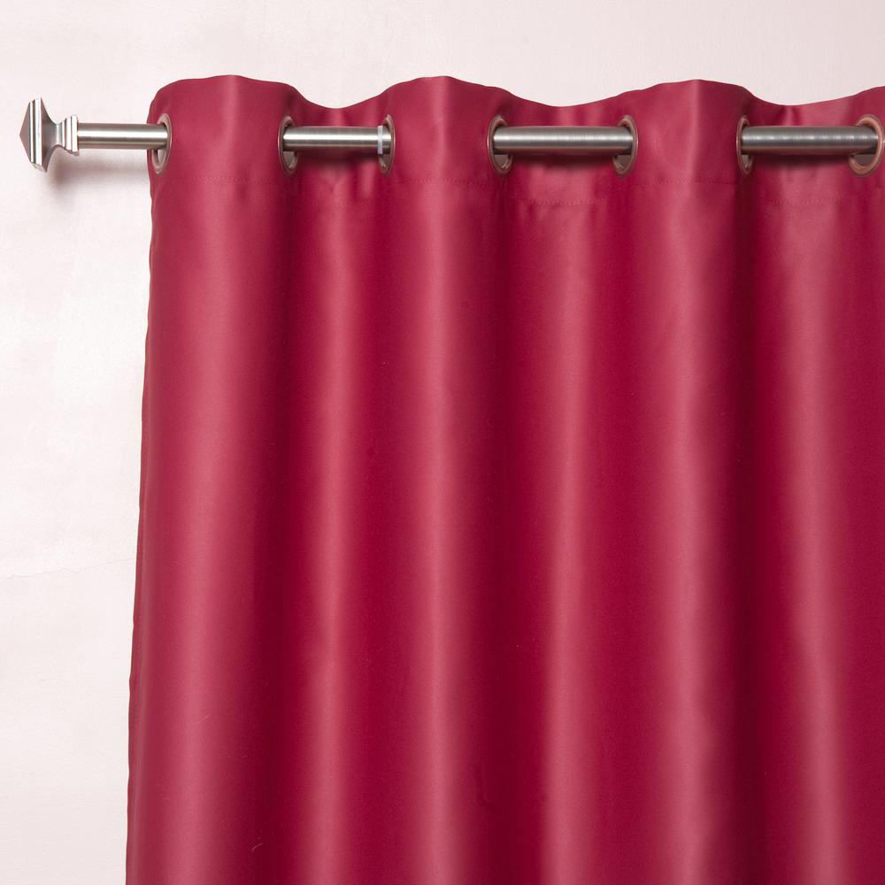 Best Home Fashion 100 In W X 96 In L Burgundy Wide Flame